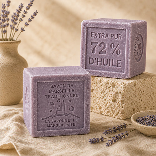 Cubo Sapone Tradizionale Marsiglia Lavanda