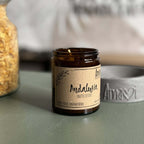 Candela artigianale in cera di soia naturale