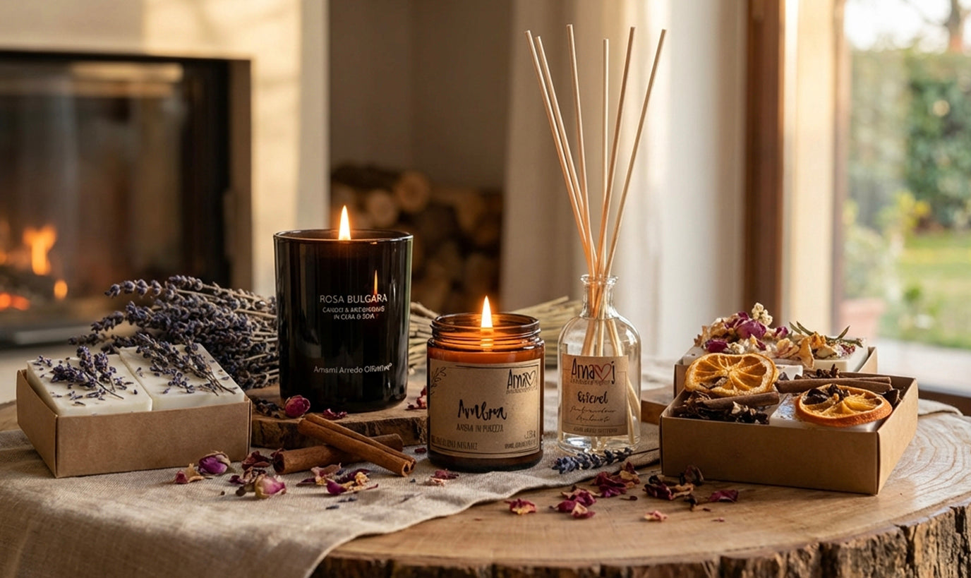 Candele in cera di soia Amami Arredo Olfattivo 