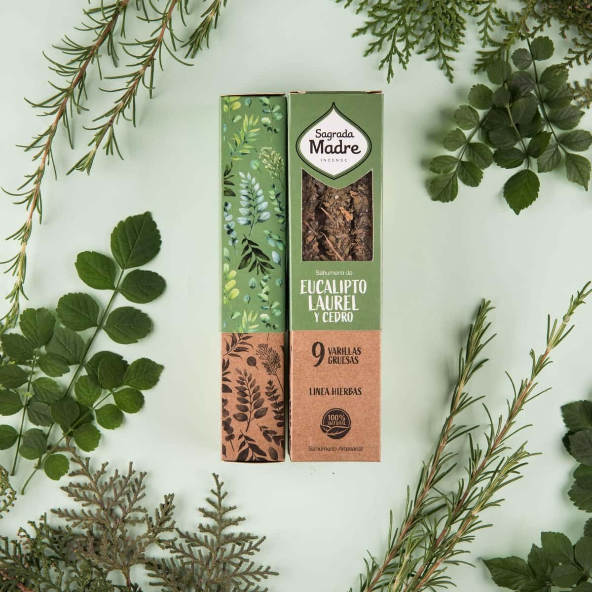 Incenso Naturale Botanico Eucalipto Cedro e Alloro - Amami Arredo Olfattivo