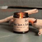 Candela artigianale in cera di soia naturale